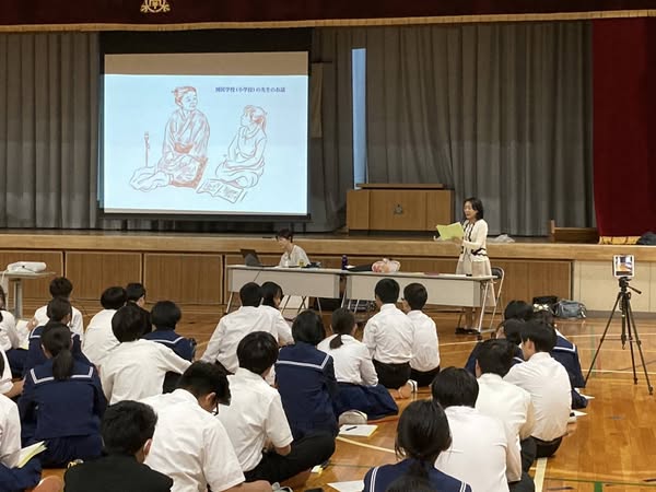 「岐阜市立長森南中学校　平和学習」